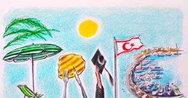 &quot;The TRNC’s Gross Domestic Product (GDP) is approximately $5 billion, with higher education, tourism, construction and services forming the backbone of the economy.&quot; (Illustration by Erhan Yalvaç)