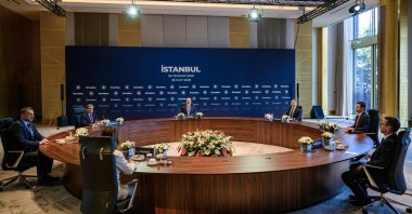 Ministers attend the Balkan Peace Platform meeting, Istanbul, Türkiye, July 26, 2025. (AFP Photo)