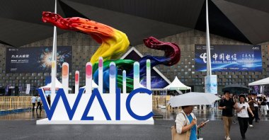 People visit the Shanghai World Expo Exhibition and Convention Center during the World Artificial Intelligence Conference, Shanghai, China, July 26, 2025. (Reuters Photo)