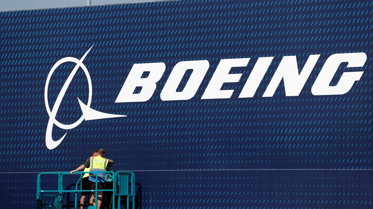 A Boeing logo is seen before the opening of the 55th International Paris Airshow, Paris, France, June 13, 2025. (Reuters Photo)