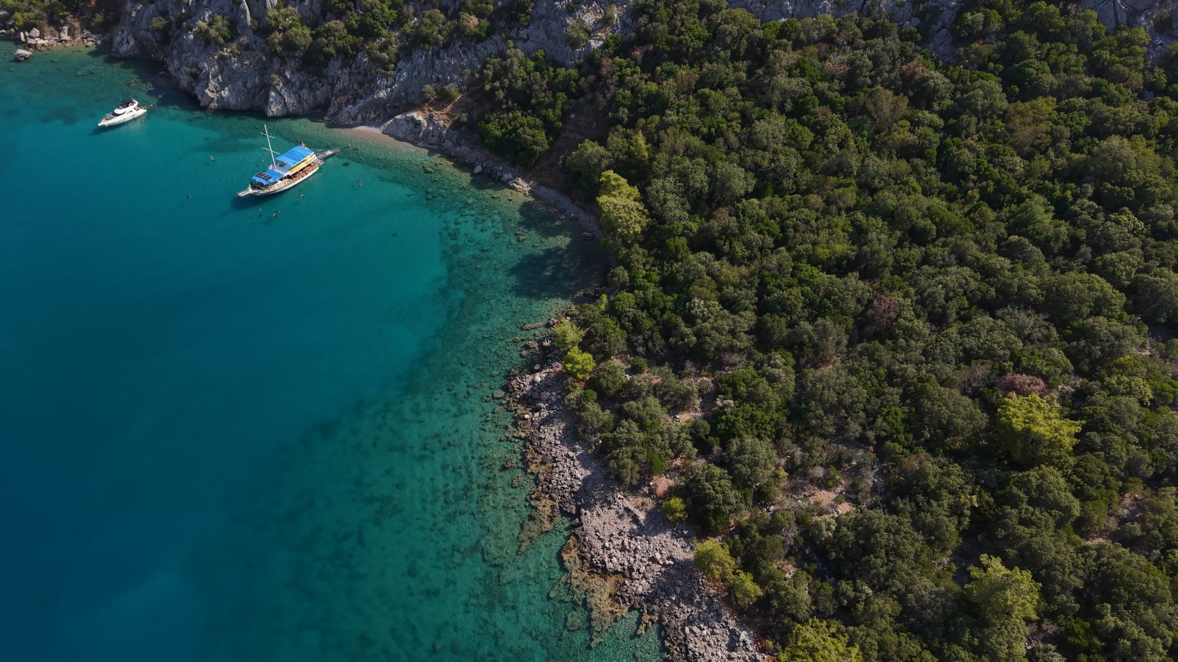 A view of a peaceful cove, Çıralı, Türkiye. (DHA Photo)