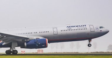 Russian Airlines Airbus A330-343 with registration VQ-BEK landing at Amsterdam Schiphol International Airport, Amsterdam, the Netherlands, Nov. 16, 2018. (Reuters Photo)