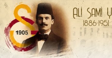 The illustration shows the Galatasaray Sports Club founder, Ali Sami Yen. (Galatasaray on web)