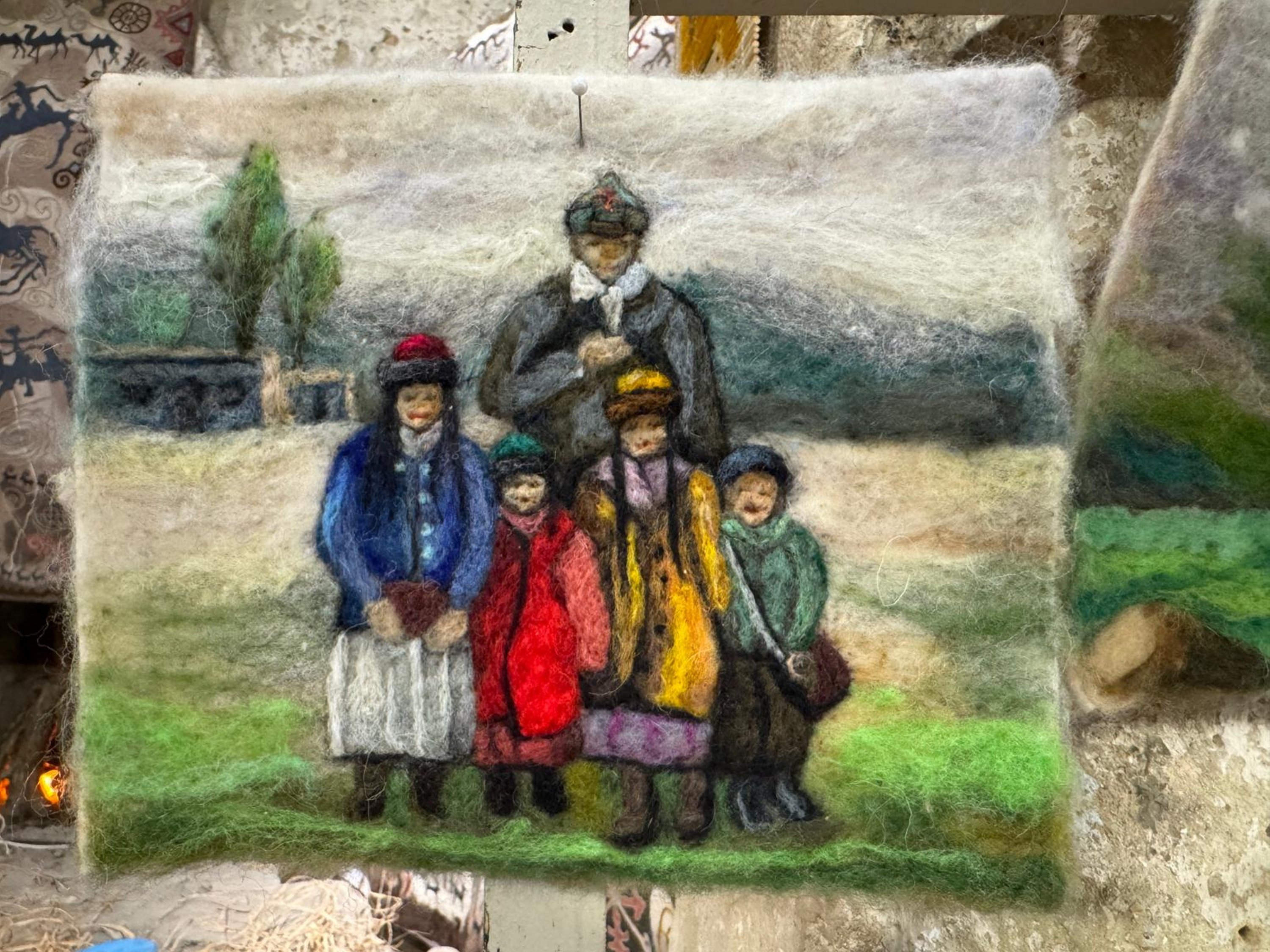 Paintings display at the