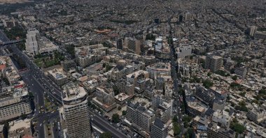 An aerial view of the capital Damascus, Syria, July 17, 2025. (EPA Photo)