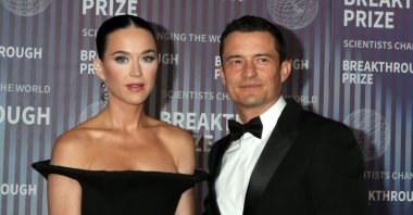 Katy Perry and Orlando Bloom at the 10th Annual Breakthrough Prize Ceremony at the Academy Museum of Motion Pictures, Los Angeles, U.S., April 13, 2024. (Shutterstock Photo)
