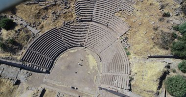 The 2,200-year-old theater in Assos, Türkiye, July 31, 2025. (AA Photo)