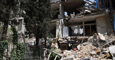A residential building damaged in Israeli attacks in Tehran, Iran, July 17, 2025. (Reuters Photo)