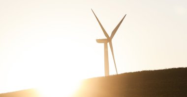 Wind turbines operate on a wind farm, Istanbul, Türkiye, June 17, 2025. (EPA Photo)