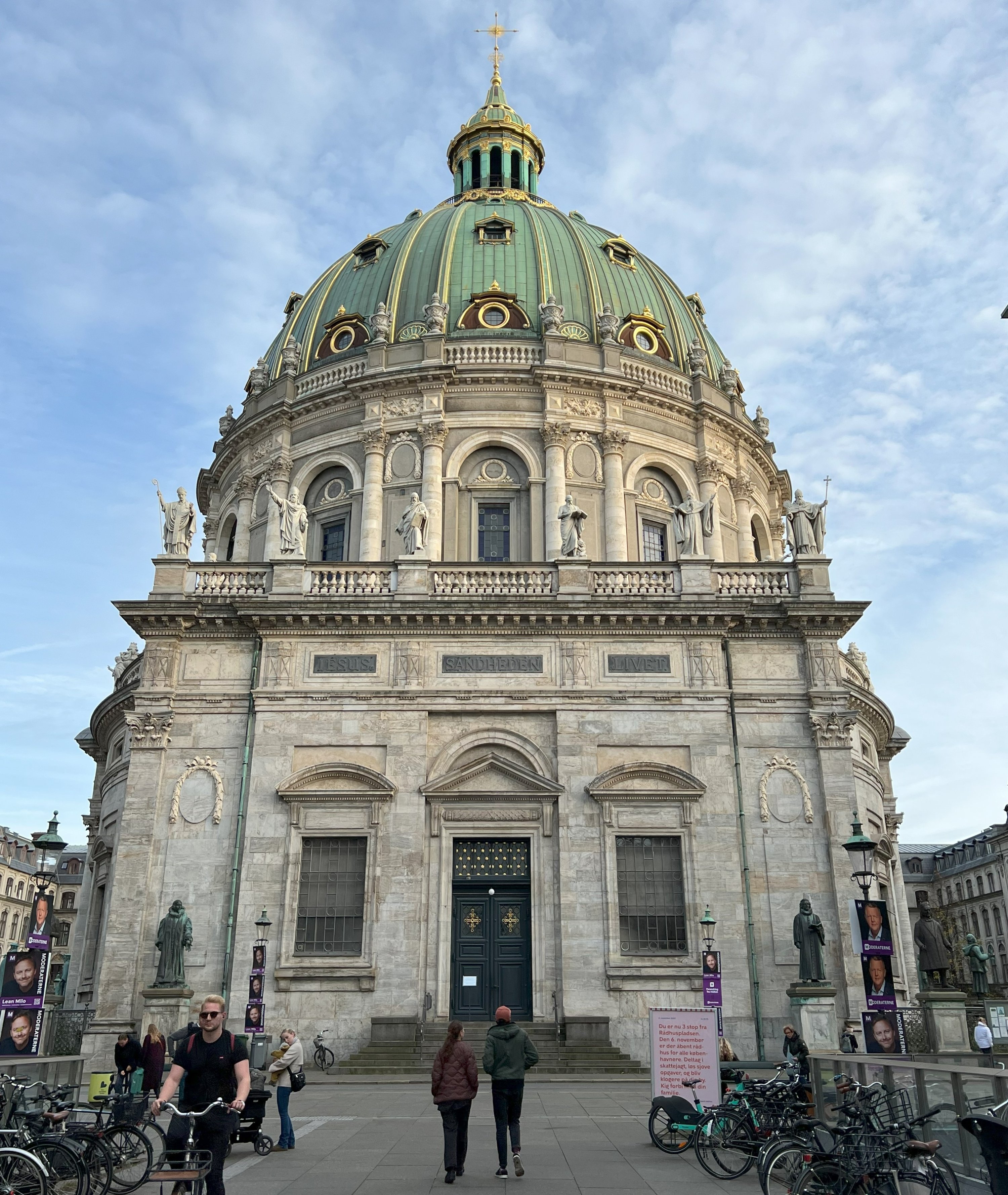 A general view of Frederik's Church, Copenhagen, Denmark, Oct. 20, 2022. (Photo by Ilker Topdemir)