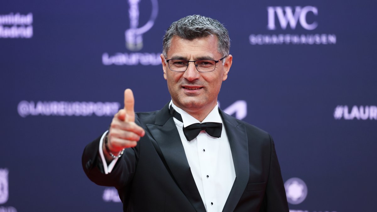 Yusuf Dikeç attends the 2025 Laureus World Sport Awards red carpet at Palacio De Cibeles, Madrid, Spain, April 21, 2025. (Getty Images Photo)