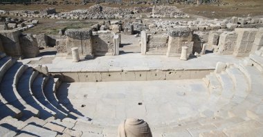The ancient council building in the ancient city of Laodicea, Denizli, Türkiye, Aug.1, 2025. (AA Photo)