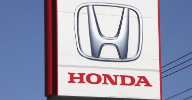 The logo of the Honda Motor Company seen in Yokohama, near Tokyo, Japan, Dec. 15, 2021. (AP Photo)