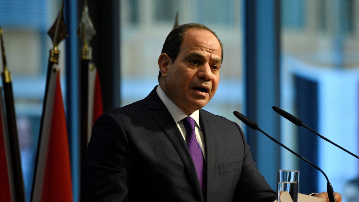 Egypt's President Abdel Fattah el-Sissi addresses participants of the "G20 Investment Summit - German Business and the CwA Countries 2019" on the sidelines of a Compact with Africa (CwA) in Berlin, Germany, Nov. 19, 2019. (Reuters File Photo)