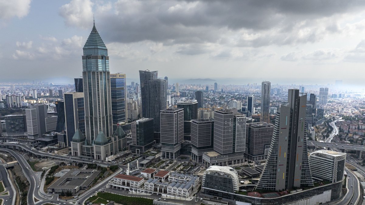 A view of the Istanbul Financial Center (IFC), owned by the Türkiye Wealth Fund, Istanbul, Türkiye, Aug. 5, 2025. (AA Photo)