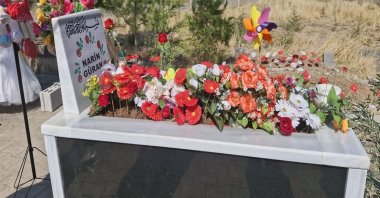 Narin Güran’s grave is visited by hundreds nationwide in the Tavşantepe village, Diyarbakır, southeastern Türkiye. (DHA Photo)