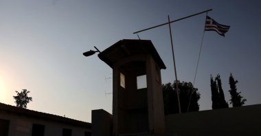 An abandoned outpost is seen near the U.N.-controlled buffer zone in Lefkoşa, July 17, 2025. (Reuters File Photo)