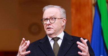 Australia’s Prime Minister Anthony Albanese speaks during a press conference, Canberra, Australia, Aug. 11, 2025. (AFP Photo)