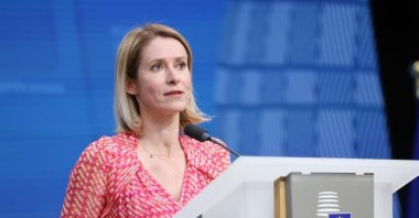 EU foreign policy chief Kaja Kallas speaks during a press conference in Brussels, Belgium, May 20, 2025. (EU handout, File Photo)