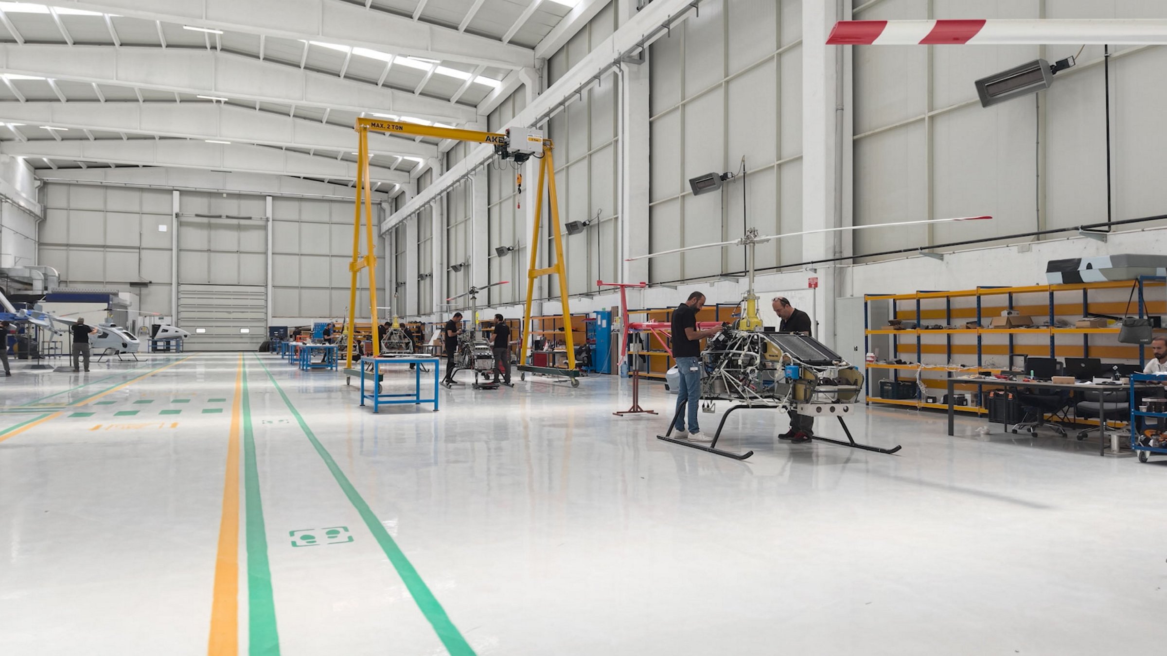 Workers are photographed in a facility of the Turkish company Titra Teknoloji, engaged in the production of solutions and technologies in the fields of unmanned systems, smart health, smart cities, artificial intelligence, big data and cybersecurity, Ankara, Türkiye, July 21, 2025. (AA Photo)