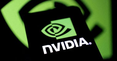 The Nvidia logo is seen in this illustration created on Jan. 27, 2025. (Reuters Photo)