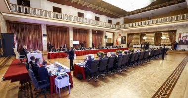 A view of the committee&#039;s meeting at Parliament, Ankara, Türkiye, Aug. 12, 2025. (AA Photo)