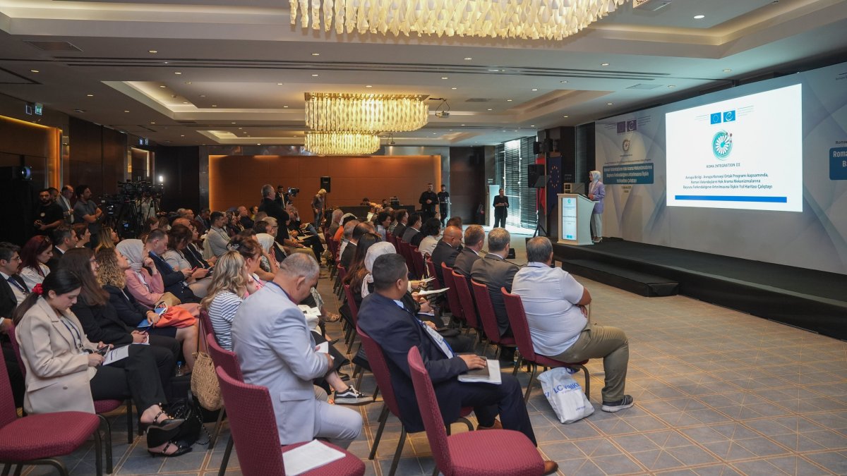 Family and Social Services Minister Mahinur Özdemir Göktaş speaks at the event, Ankara, Türkiye, Aug. 13, 2025. (AA Photo)