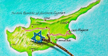 "The Greek side became a new point of attraction for Israeli citizens. As such, around 15,000 Israeli citizens left Israel and moved to southern Cyprus after Tel Aviv expanded the war in the Middle East to Iran." (Illustration by Erhan Yalvaç)