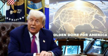 U.S. President Donald Trump announces the Golden Dome missile defense shield in the Oval Office of the White House in Washington, U.S., May 20, 2025. (Reuters Photo)