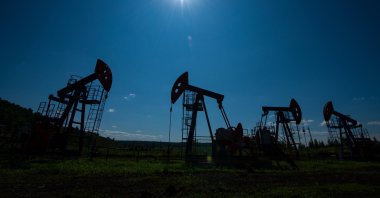 A view shows oil pump jacks outside Almetyevsk, in the Republic of Tatarstan, Russia, July 14, 2025. (Reuters Photo)