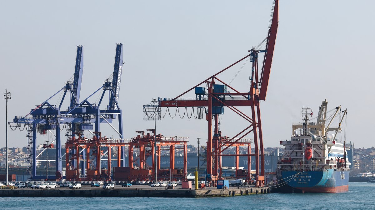 A general view of Haydarpaşa Port, Istanbul, Türkiye, Feb. 13, 2025. (Reuters Photo)