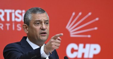 Republican People’s Party (CHP) Chair Özgür Özel speaks during a news conference at the party headquarters, Ankara, Türkiye, Aug. 14, 2025. (AA Photo)
