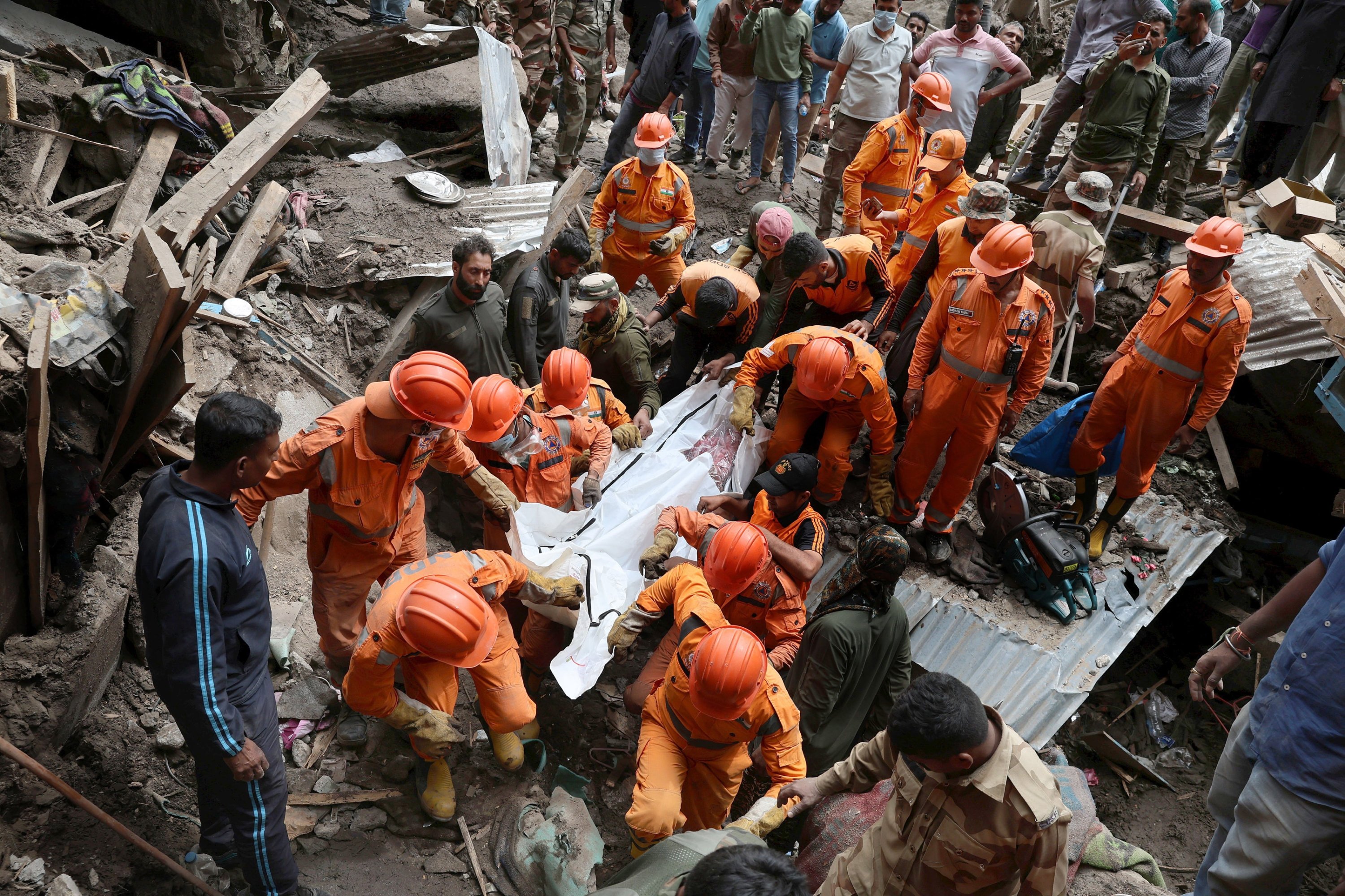 Kashmir flash floods kill 60, scores missing amid torrential rains