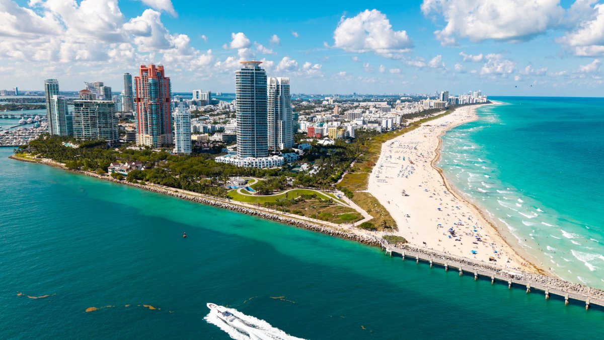 An aerial view of Miami Beach. (Shutterstock Photo)