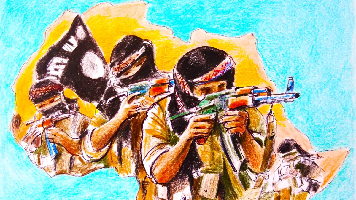 &quot;Daesh is striving to maintain a dispersed but effective presence in Africa. Each region, with its own internal dynamics, offers the terrorist organization different avenues.&quot; (Illustration by Erhan Yalvaç)