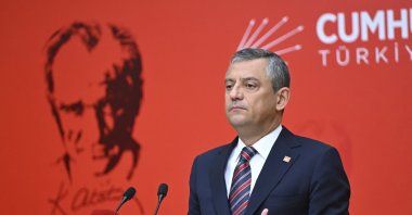 Republican People’s Party (CHP) Chair Özgür Özel speaks during a news conference at the party headquarters, Ankara, Türkiye, Aug. 14, 2025. (AA Photo)