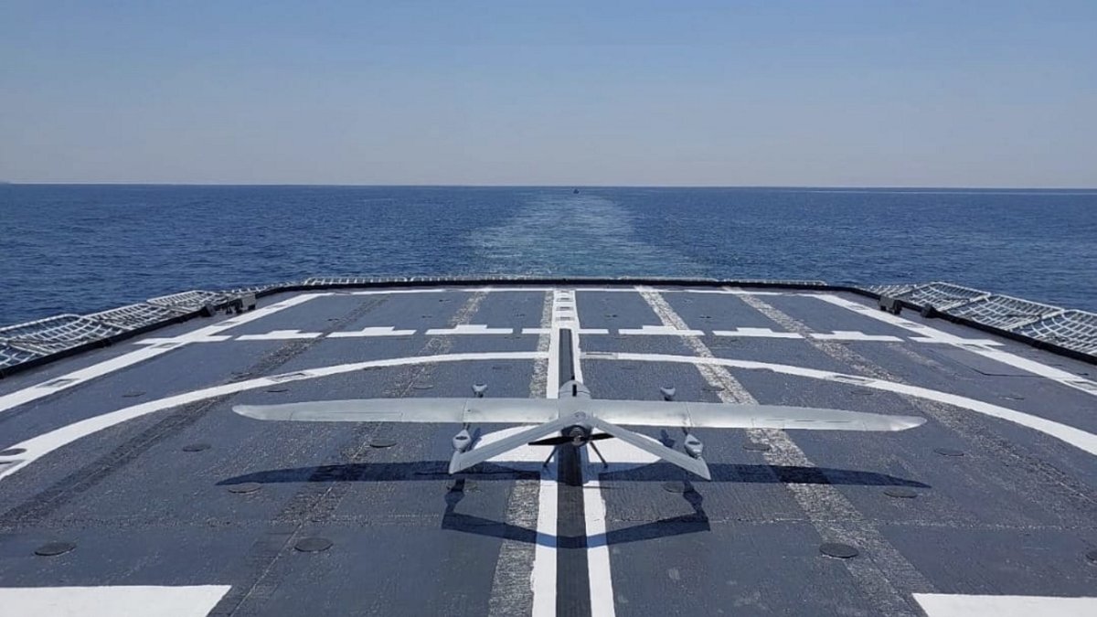 &quot;Havelsan’s command-and-control system enables drones to operate in coordination with unmanned maritime vehicles and other platforms, increasing operational efficiency.&quot; (AA Photo)