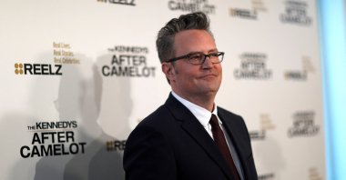 Cast member Matthew Perry poses at the premiere for the television series &quot;The Kennedys After Camelot&quot; at The Paley Center for Media in Beverly Hills, California, U.S., March 15, 2017. (Reuters Photo)