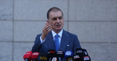 AK Party spokesperson Ömer Çelik addresses a news conference, Ankara, Türkiye, Aug. 6, 2025. (AA Photo)