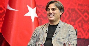 Turkish national football team coach Vincenzo Montella speaks during an interview, Istanbul, Türkiye, Aug. 15, 2025. (AA Photo)