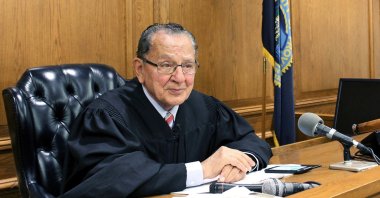 Providence Municipal Court Judge Frank Caprio sits on the bench in Providence, Rhode Island, U.S., Aug. 10, 2017. (AP Photo)