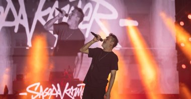 Renowned Turkish rapper Sagopa Kajmer performs at the Türkiye Culture Route Festival, Erzurum, eastern Türkiye, Aug. 20, 2025. (Courtesy of Hakan Uç)