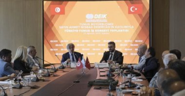 Türkiye–Tunisia Business Council meeting hosted by the Foreign Economic Relations Board (DEIK) in Istanbul, Aug. 22, 2025. (Handout)