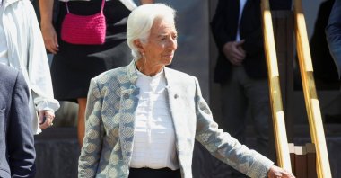 President of the European Central Bank (ECB) Christine Lagarde attends the Federal Reserve Bank of Kansas City&#039;s 2025 Jackson Hole Economic Symposium, &quot;Labor Markets in Transition: Demographics, Productivity, and Macroeconomic Policy,” in Jackson Hole, Wyoming, U.S., Aug. 23, 2025. (Reuters Photo)