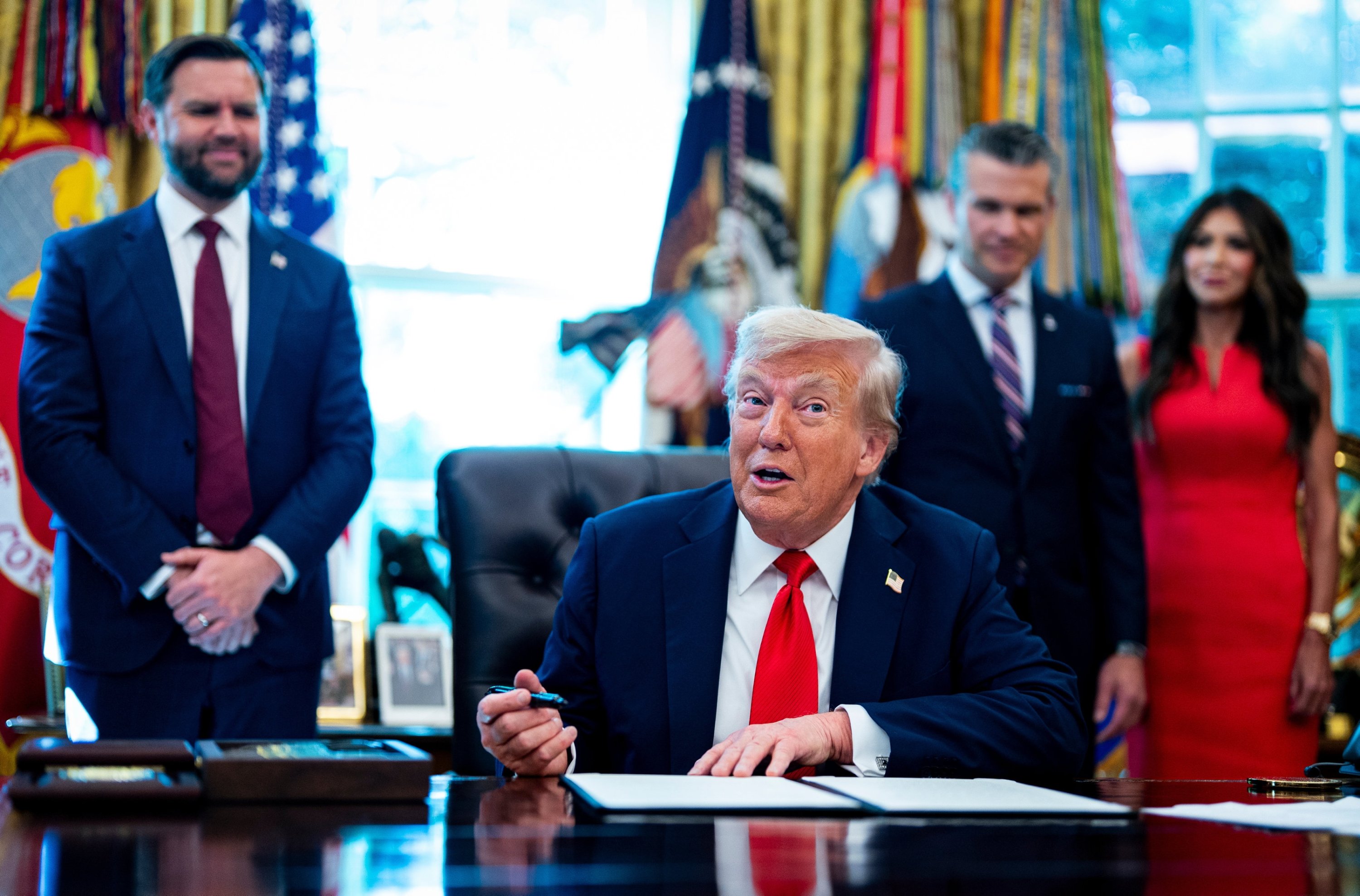 Trump claims many Americans 'like a dictator' amid crime clampdown