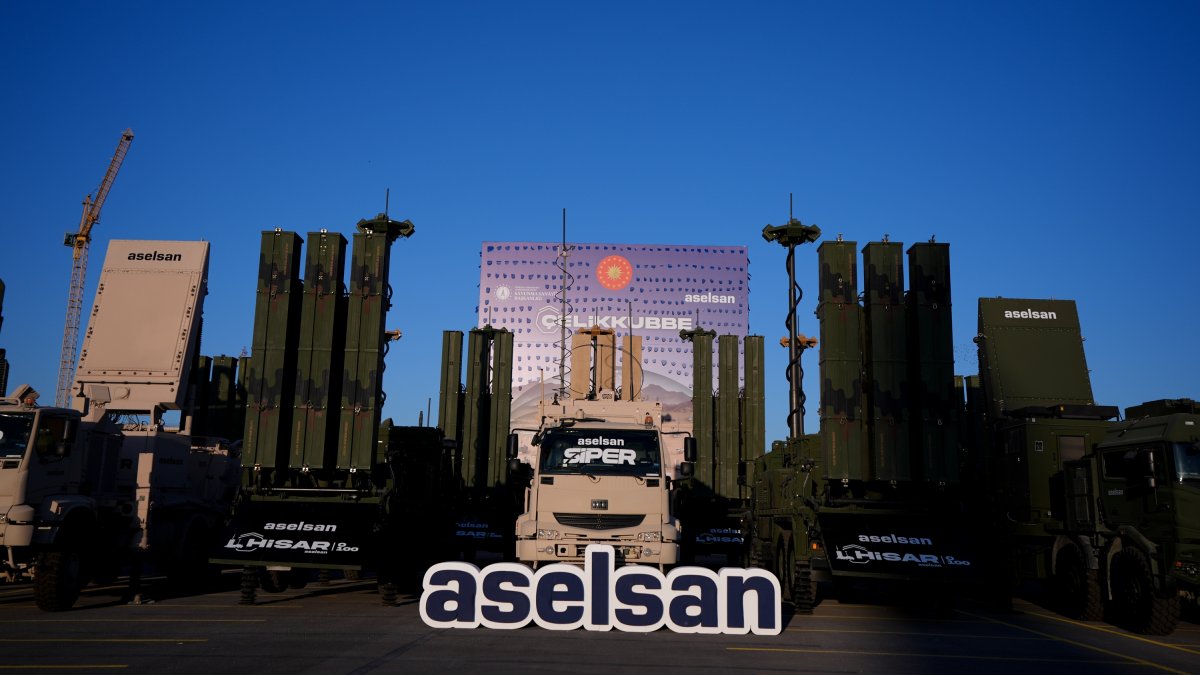 Türkiye&#039;s Steel Dome air defense system, Aug. 27, 2025. (AA Photo) 