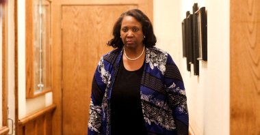 Federal Reserve Governor Lisa Cook attends the Federal Reserve Bank of Kansas City&#039;s 2025 Jackson Hole economic symposium, &quot;Labor Markets in Transition: Demographics, Productivity, and Macroeconomic Policy&quot; in Jackson Hole, Wyoming, U.S., Aug. 23, 2025. (Reuters Photo)