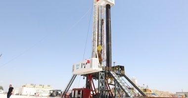 A domestically produced drilling rig is seen at a site in Şırnak province, southeastern Türkiye, May 28, 2025. (AA Photo)