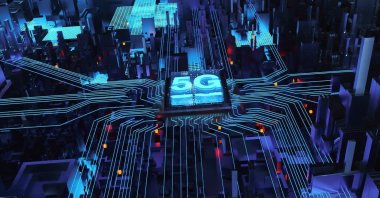 A 5G illustration is seen in this photo shared by the Transport and Infrastructure Ministry, Aug. 31, 2025. (DHA Photo)