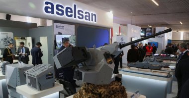 People at the ward of the Turkish defense company, Aselsan, during the International Defense Maritime Exhibition for Latin America, named Exponaval 2024, in Valparaiso, Chile, Dec. 3, 2024. (Reuters File Photo)